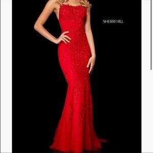 Sherri Hill Open Back Ball Gown